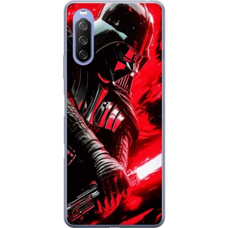 Yhteensopiva Puhelinkuori Sony Xperia 10 III Lite Darth Vader punainen valosapeli tumma futuristinen muotoilu voimakkaalla energialla inspiroituna gal