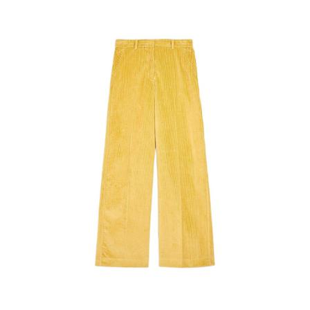 Max Mara Weekend, Tapered Trousers Geel, Dames, Maat:S