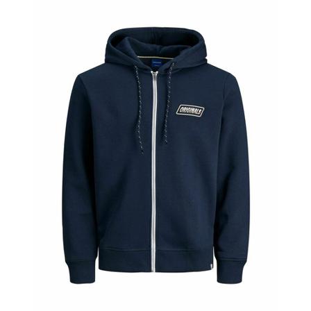Jack & Jones Zip-throughs , Blauw , unisex , Maat: 4XL Hoodies & sweatvesten