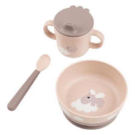 Done by Deer Foodie first meal set Happy clouds Powder Mata & äta Flerfärgad ONESIZE