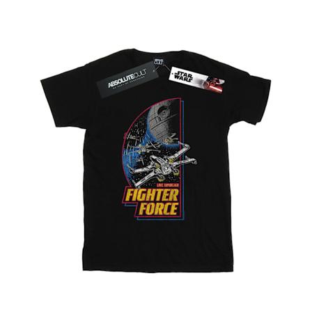 Star Wars Dam/Damer Fighter Force Bomull Boyfriend T-shirt Black 3XL