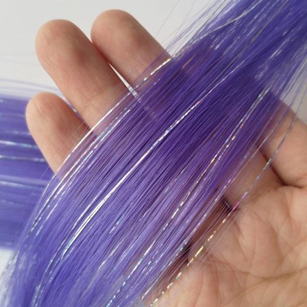 Clip in värilliset hiuspidennykset sekoitettu hopea tinsels synteettinen 2 in 1 Rainbow Hairpiece Juhlien kohokohdat naisten tytöille