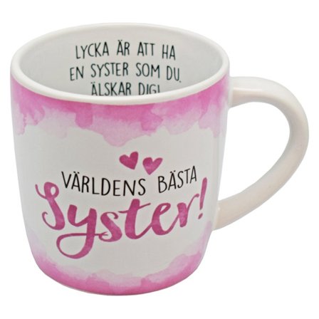 Nauti Mugg Syster -mukista