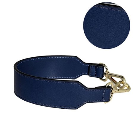 Læder håndtaske strop Firkantet clutch taske håndtag BLÅ