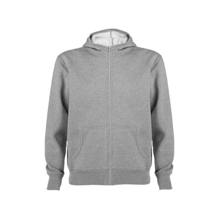ROLY Hoodie zip Montblanc uni gråmel M - Lyreco - Arbetskläder - Arbetströjor - Hoodies och luvtröjor