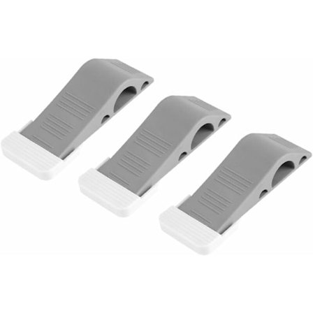 3 stk. dørstopper til hjemmet, kontor, gummi, dørstop, kile, stopper