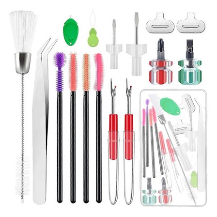 17-osainen ompelukoneen puhdistussarja, ompelukoneen puhdistus- ja korjaustyökalut