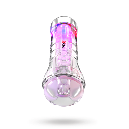ViewTube XXL See-Thru EZ-Grip LED Stroker - PDX Elite