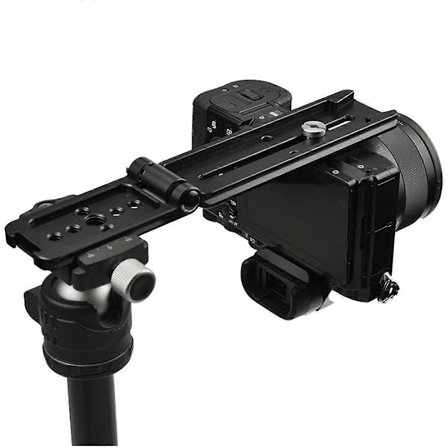 Universal L-Plade L Beslag Foldbar Arca-Kompatibel Tripod Hoved Cold Shoe QR Quick Release Plade Vertikalt Foto