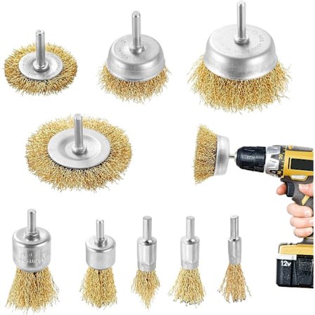 9 stk. Trådbukser til Metalboremaskine Cirkulær Sliber med 1/4 tommer