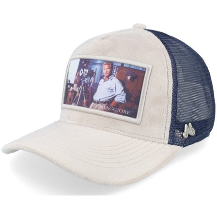 Maggiore - Beis trucker Gorra - Unlimited Newman Beige/Navy Trucker @ Hatstore