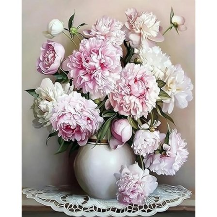 30*40cm Diamantmaleri, Diamantkunst Sæt Voksen Blomst Diamant Smerte