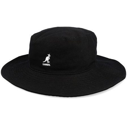 Kangol - Washed Fisherman Hat Black Bucket Bucket Black Hat - @ Hatstore