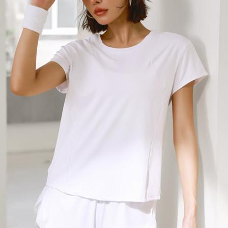 Snabbtorkande T-shirt Med Rund Hals För Damer