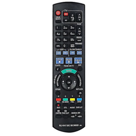Ny fjernkontroll for Panasonic Blu-ray DVD-lydskjermspiller N2qayb000479-kontroller