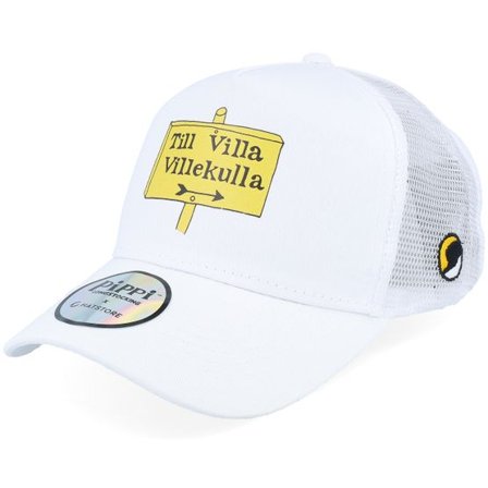 Pippi Långstrump - Vit trucker Keps - Kids Till Villa Villekulla White Trucker @ Hatstore
