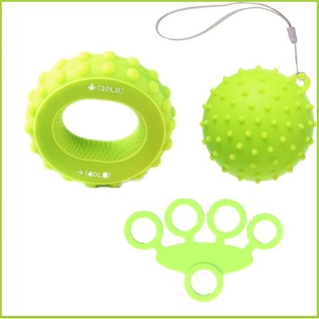 Grip Ring Trainer Finger Tension Set GRÖN
