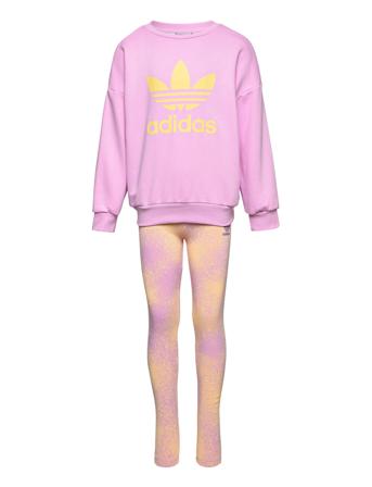Graphic Logo Crew Set Sets Tracksuits Multi/mønstret Adidas Originals