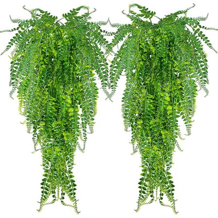 2 stk. kunstige planter Boston Fern planter, kunstige kunstige