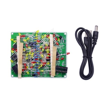 NE555 + CD4017 vilkkuvat valot Board Kit Harjoitus Oppiminen tee-se-itse-sarjat Electronic Suite Module LED-vilkkuvalot