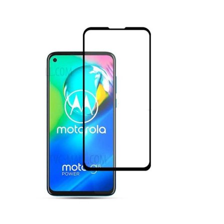 2-PACK Motorola G8 Power FullFrame karkaistu lasi 0,26 mm 2,5D 9H