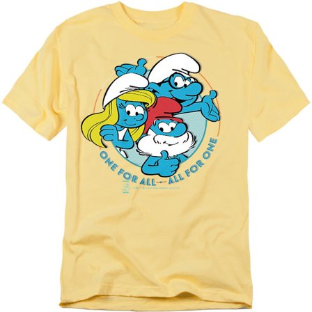 Smurfarna Unisex Vuxen All For One T-Shirt S Banangul
