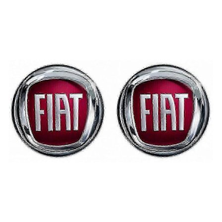 2 X 14mm fiat fjernbetjenings nøgle fob badge emblem logo mærkat 500 ducato doblo punto