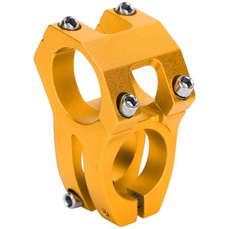 LUNJE Mountainbike Stam Cykel Kort Styre Aluminiumlegering Ihålig Stam 31,8x35mm Guld