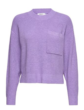 Mschidarose Jilli O Neck Pullover Pullover Lilla MOSS COPENHAGEN