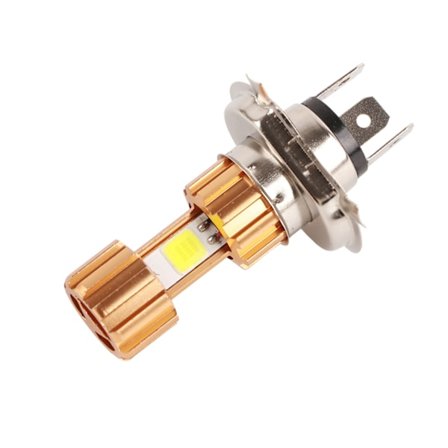 DC 12V 18W H4 LED COB Motorsykkel Frontlykt Lampe Hvitt Lys Universal