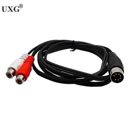 7-polig DIN-hane till 2 RCA Lotus hane/hona kontakt Gammal B&O TV-utrustningsadapterkabel 50cm 150cm 5ft 1.5m Tw 7pin-RCA Hona