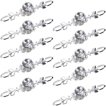 10 stk. bladformede dørhåndtak, retro skap dørknapp, dekorere