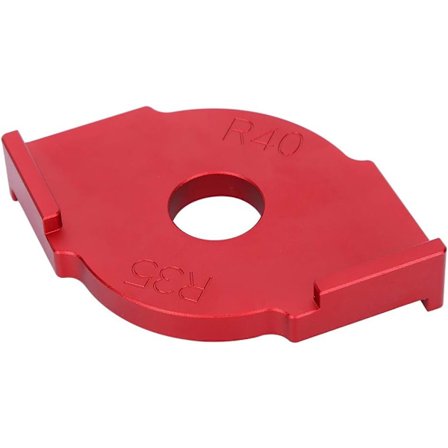 R35‐R40 Rundhjørne Skabelon, Træbearbejdning Fræser Skabelon Aluminium Legering Radius Klemme Fræser Skabelon til Router Kanttrimning