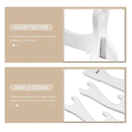 Sverdholder Sverdstativ Enkelt Horisontalt Tre Displaystativ Fløyteholder 2025