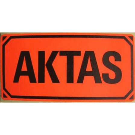 100 stk. AKTAS-etiketter (advarselsetiketter/symboletiketter)