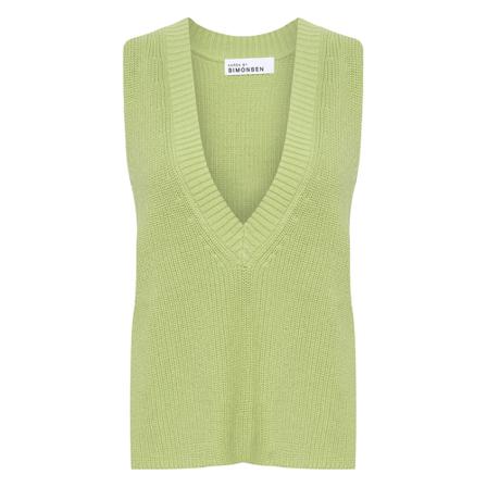 Karen by Simonsen, Billy Knit Vest Groen, Dames, Maat:S