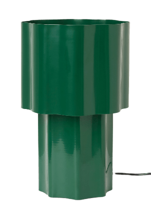 Åhléns Home Bordslampa i metall WAVE Belysning Grön ONESIZE