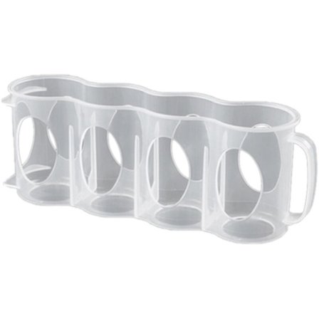 2-PACK Bärbar Soda Can Dryck Organizer för Kylskåp - Genomskinliga Plast Kylskåpsorganisatörer och Förvaring med Handtag