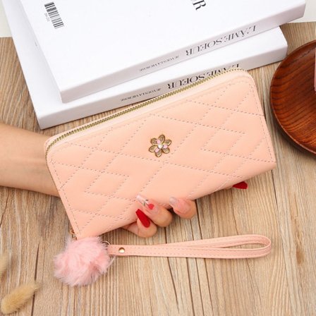 Lang lommebok for kvinner med glidelås ROSA