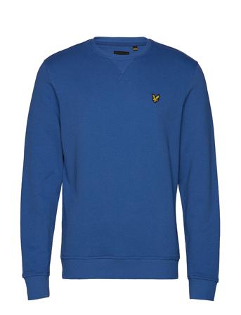 Crew Neck Sweatshirt Sweat-shirt Genser Blå Lyle & Scott