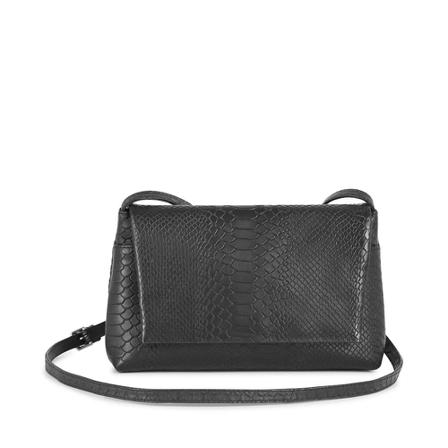 Markberg Crossbody Pippa Snake Sort, Dame Skuldertasker, Størrelse: ONE Size