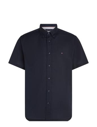Flex Poplin Rf Shirt S/S Tops Shirts Short-sleeved Navy Tommy Hilfiger