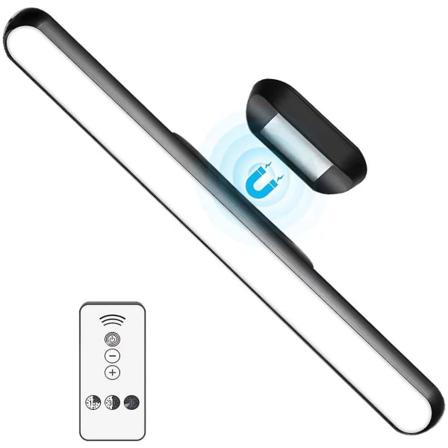 Kaukosäätimen magneettinen peilivalo ladattavalla USB akulla - Himmennettävä 5 W LED-yövalo kaappiin ja huoneeseen