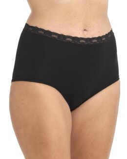 Hipster-alushousut bambu Musta-XL-Louise