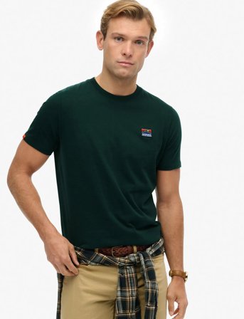 Superdry Great Outdoors Emb Relaxed Tee - Green - S
