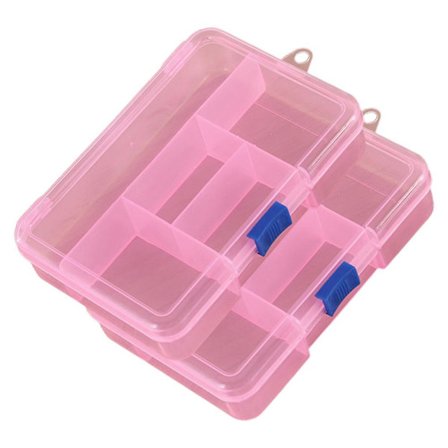 Set med 2 förvaringslådor, plast, blå