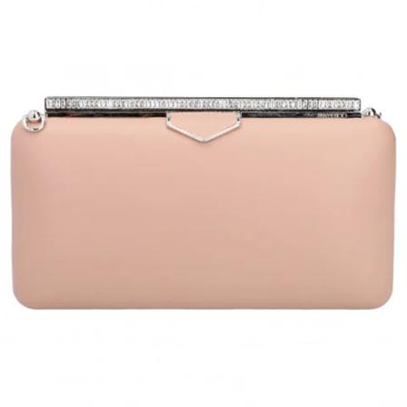 Jimmy Choo Pre-owned, Pre-owned Leather clutches Beige, Dames, Maat:ONE Size