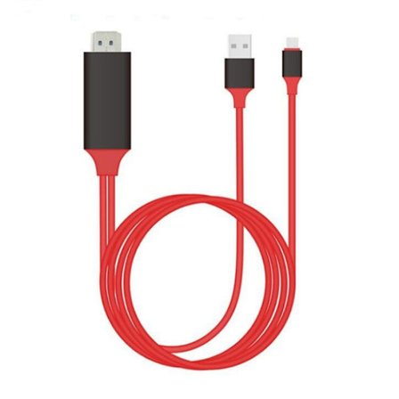 For apple lightning til hdmi hd-kabel, samme som skjermmobiltelefon