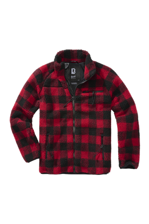 Brandit Teddyfleece Jacka Röd/Svart S