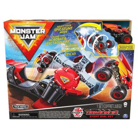 Monster Jam Lekset Dragonoid Stunt Dial Set 1:64 Multifärg